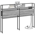 vidaXL Tête de lit de rangement Sonoma gris 135 cm Bois d'ingénierie