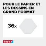 Blister de 36 pastilles Adhésives Tack XL.Double-face Réutilisable Objets légers. TESA