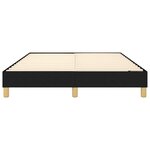 vidaXL Cadre de lit sans matelas noir 140x200 cm tissu