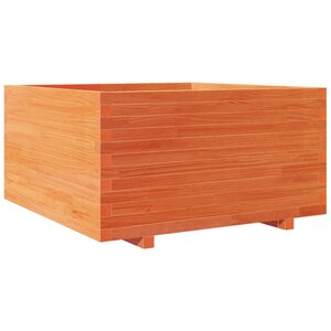 vidaXL Jardinière cire marron 90x90x49 5 cm bois de pin massif