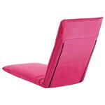 vidaXL Chaise longue pliable Tissu Oxford Rose
