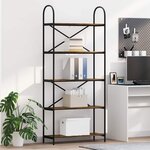 vidaXL Étagère Chêne fumé 80 x 30 x 183 cm Bois d'ingénierie