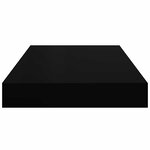 vidaXL Étagères murales flottantes 2 Pièces noir 40x23x3 8 cm MDF