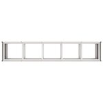 vidaXL Jardinière 200x40x80 cm acier inoxydable
