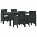 vidaXL Ensemble de salle à manger pour jardin 5 Pièces Anthracite