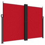vidaXL Auvent latéral rétractable rouge 180x1200 cm