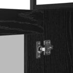 vidaXL Buffet Chêne noir 100 x 35 x 80 cm Bois d'ingénierie