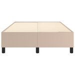 vidaXL Cadre de lit sans matelas cappuccino 120x200 cm similicuir