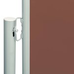 vidaXL Auvent latéral rétractable de patio 200x600 cm Marron
