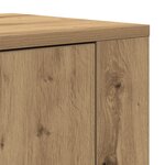 vidaXL Highboard en chêne artisan de 80x33x150 cm en bois d'ingénierie