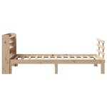 vidaXL Cadre de lit avec tête de lit sans matelas 100x200 cm
