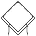 vidaXL Portant de bois chauffage noir 100x25x100 cm