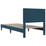vidaXL Cadre de lit avec tête de lit Bleu 80 x 200 cm Velours