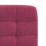 vidaXL Chaises à manger lot de 6 rouge bordeaux velours
