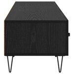 vidaXL Meuble TV Chêne noir 150 x 36 x 30 cm Bois d'ingénierie