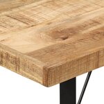 vidaXL Table de bar 110x55x107 cm bois massif de manguier et fer