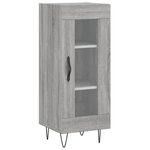 vidaXL Buffet Sonoma gris 34 5x34x90 cm Bois d'ingénierie