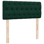 vidaXL Sommier à lattes de lit avec matelas vert foncé 120x190 cm