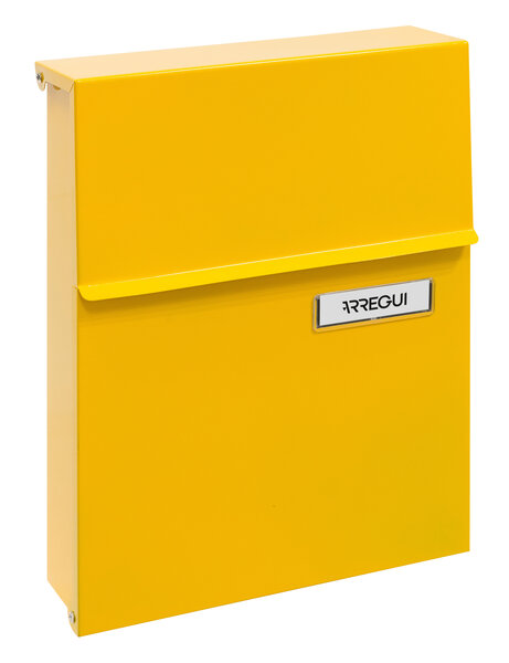 Boîte aux Lettres Acier  Line E6808  Serrure Protégée  Anti-pluie  Jaune