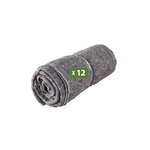 Pack and Move - Lot 12 couvertures de protection pour déménagement et stockage - 1 5 x 2 m - Épaisse et Résistante - Protection meubles