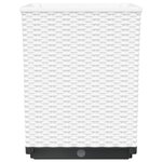 vidaXL Jardinières 4 Pièces blanc 30x30x37 cm polypropylène