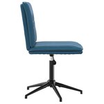 vidaXL Chaises à manger lot de 4 Bleu Velours