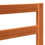vidaXL Tête de lit Brun cire 145 5 x 4 x 104 cm Pin massif