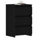 vidaXL Cabinet de chevet 2 Pièces Chêne noir 40 x 35 x 62 5 cm