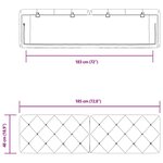 vidaXL Coussin de tête de lit vert foncé 180 cm velours