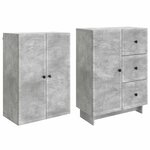 vidaXL Ensemble de Meubles 2 Pièces 66 x 34 5 x 90 cm Bois d'ingénierie
