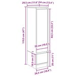 vidaXL Buffet haut chêne sonoma 29 5x34x119 5 cm bois d'ingénierie
