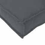 vidaXL Coussin pour assise de palette Anthracite 60 x 40 x 8 cm