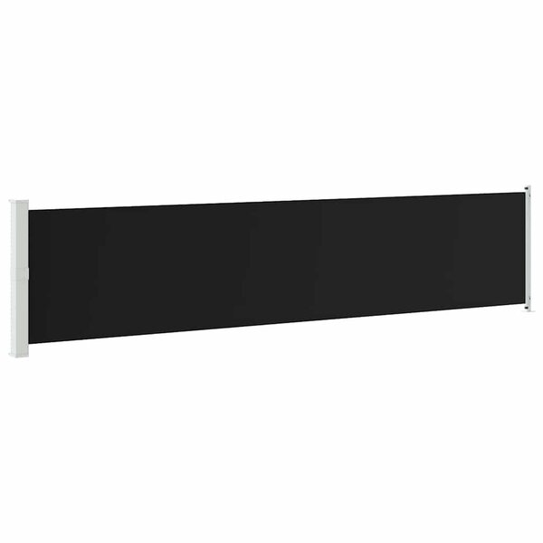 vidaXL Auvent latéral rétractable de patio 140x600 cm Noir
