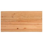 vidaXL Table à manger marron clair bois de chêne massif rectangulaire