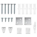 vidaXL Store de Fenêtre avec des rideaux Blanc Aluminium