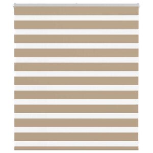 vidaXL Store zèbre marron sable largeur du tissu 120 9 cm polyester