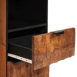 vidaXL Armoire de salle de bain avec étagère Marron 38 x 33 x 160 cm