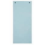 Paquet 100 Fiches Intercalaires Horizontales Unies Perforées Forever - 105x240mm - Bleu Clair - Exacompta