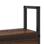 vidaXL Tête de lit de rangement Chêne marron 90 cm Bois d'ingénierie