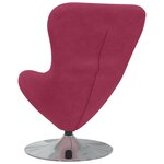 vidaXL Fauteuil œuf Rouge bordeaux 63 x 73 x 90 cm Velours