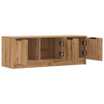 vidaXL Meuble TV chêne artisanal 102x35x36 5 cm bois d'ingénierie