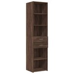 vidaXL Armoire de rangement mince chêne marron 45x42 5x225 cm
