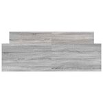 vidaXL Cadre de lit sans matelas sonoma gris 140x200 cm