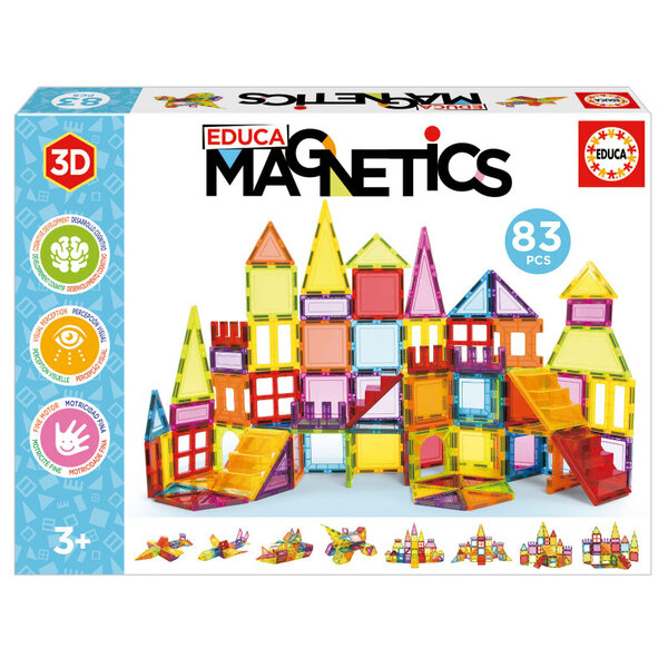 Jeu de construction - Magnetics - Enfant - Dès 5 ans - 83 pièces - Educa