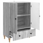 vidaXL Buffet Sonoma gris 66 x 34 5 x 95 cm Bois d'ingénierie