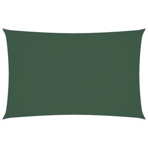 vidaXL Voile de parasol tissu oxford rectangulaire 4x7 m vert foncé