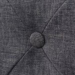 vidaXL Tabourets de bar lot de 2 gris foncé tissu