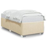 vidaXL Cadre de lit sans matelas crème 100x200 cm tissu