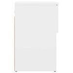 vidaXL Armoire de lit Blanc 29 x 31 5 x 49 cm Bois d'ingénierie