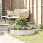 vidaXL Pots de jardin 5 Pièces Argent 120 x 120 x 20 cm Acier inoxydable